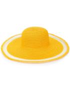 Inverni Iris Raffia Hat - Yellow