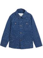 Burberry Kids Teen Spot Print Jacket - Blue