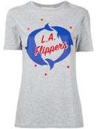 Être Cécile - Dolphins Print T-shirt - Women - Cotton - L, Women's, Grey, Cotton