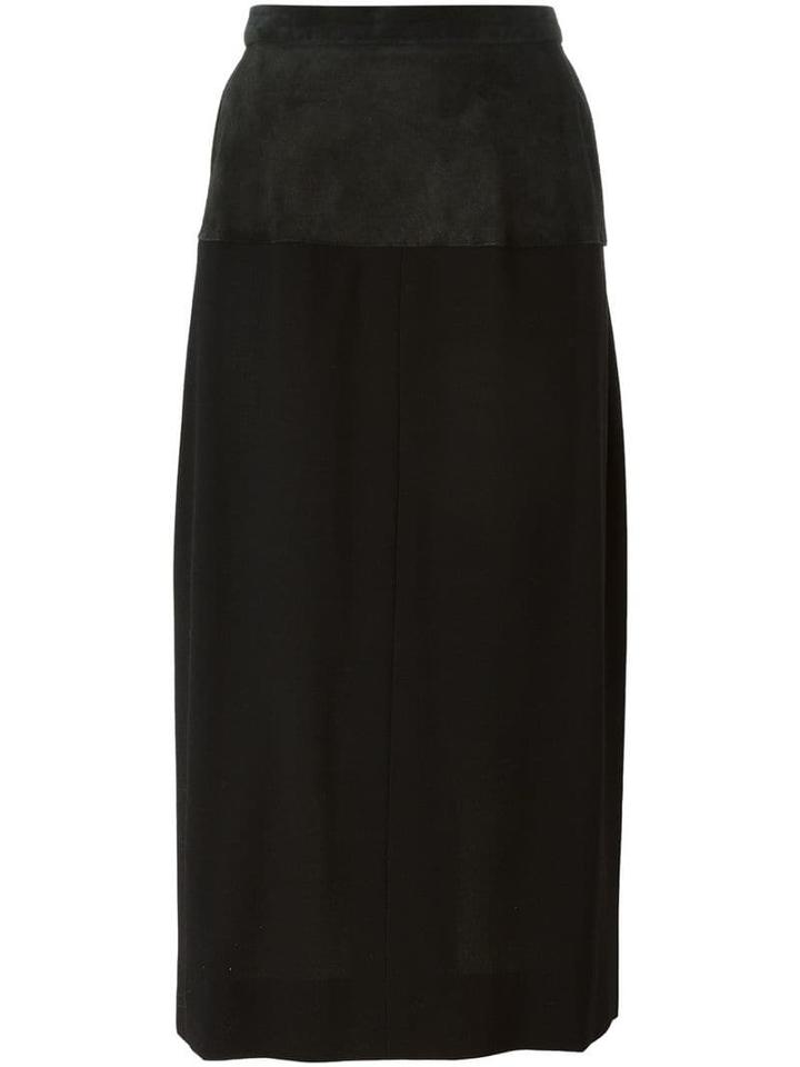 Yves Saint Laurent Pre-owned Panel Pencil Skirt - Black