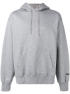 Oamc Back Embroidered Hoodie - Grey