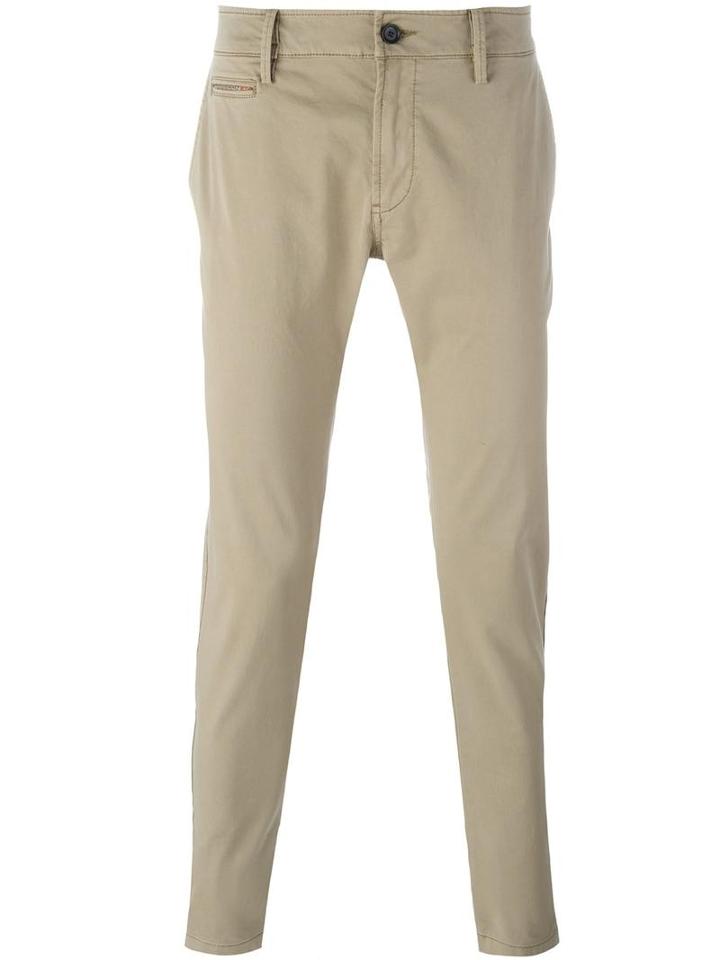 Diesel Chino Trousers, Men's, Size: 33, Nude/neutrals, Cotton/spandex/elastane