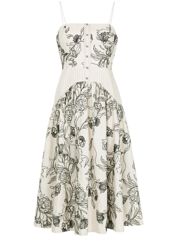 Aje Macumba Midi Dress - Nude & Neutrals