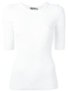 Sportmax - Ribbed Jumper - Women - Polyamide/viscose - L, Women's, White, Polyamide/viscose