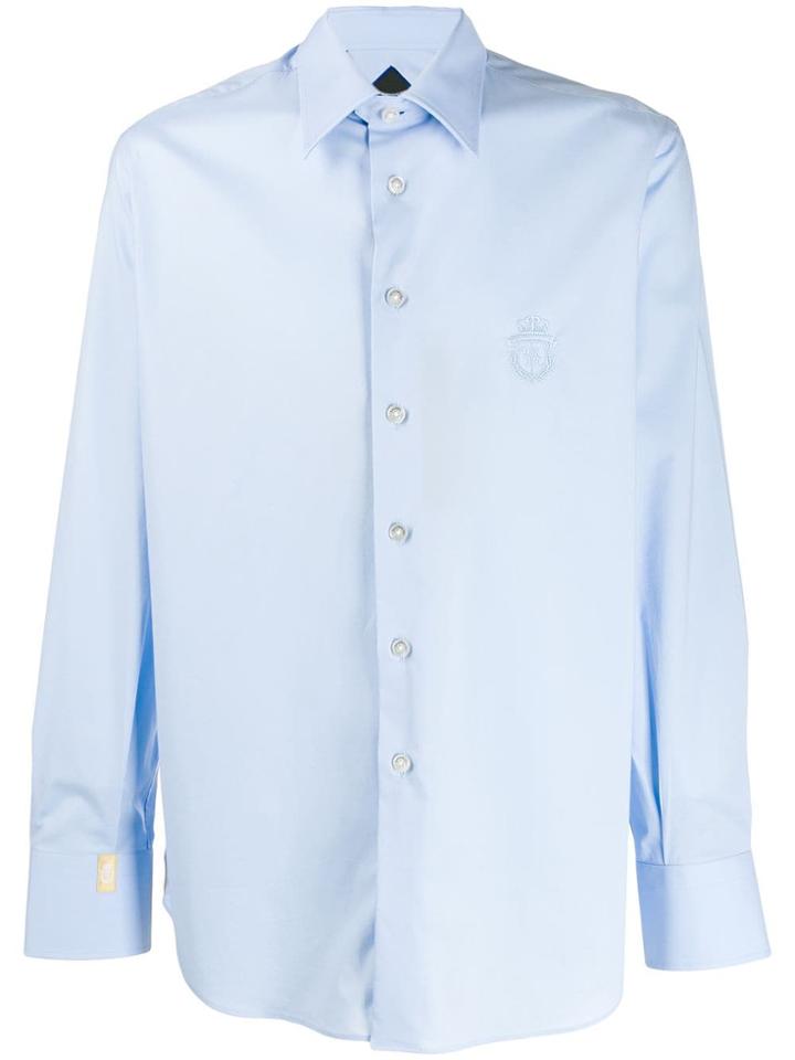 Billionaire Classic Embroidered Shirt - Blue