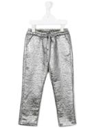 Simonetta Metallic (grey) Finish Trousers, Girl's, Size: 7 Yrs