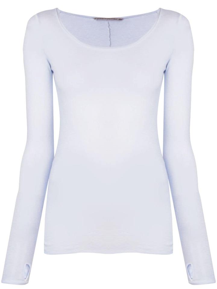 Humanoid Boat Neck Sweater - Blue