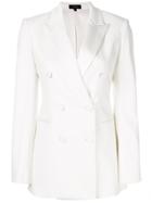 Theory Double Breasted Power Jacket - White