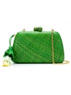 Serpui - Straw Clutch Bag - Women - Straw - One Size, Green, Straw