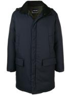 Giorgio Armani Hooded Padded Coat - Blue