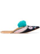 Figue Suzanni Slip-on Mules - Blue