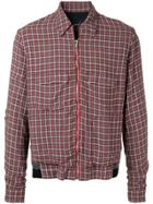 Undercover Checked Shirt Jacket - Red