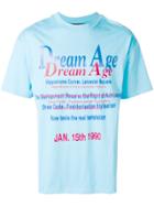 Martine Rose Front Script Printed T-shirt - Blue