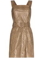 Nanushka Lorena Vegan Leather Mini Dress - Brown