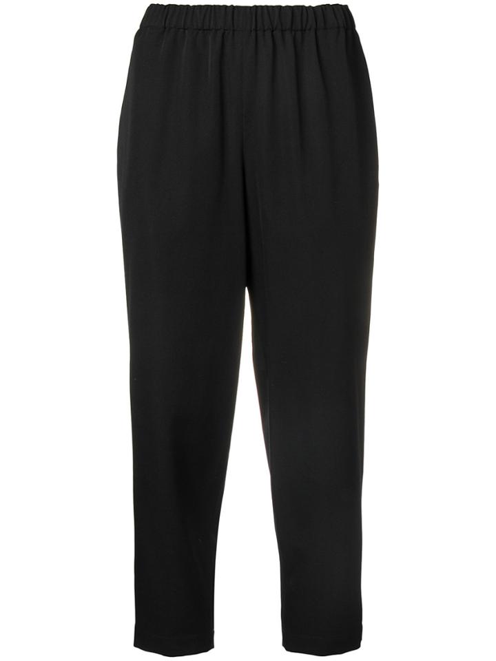 Comme Des Garçons Comme Des Garçons Cropped Tailored Trousers - Black