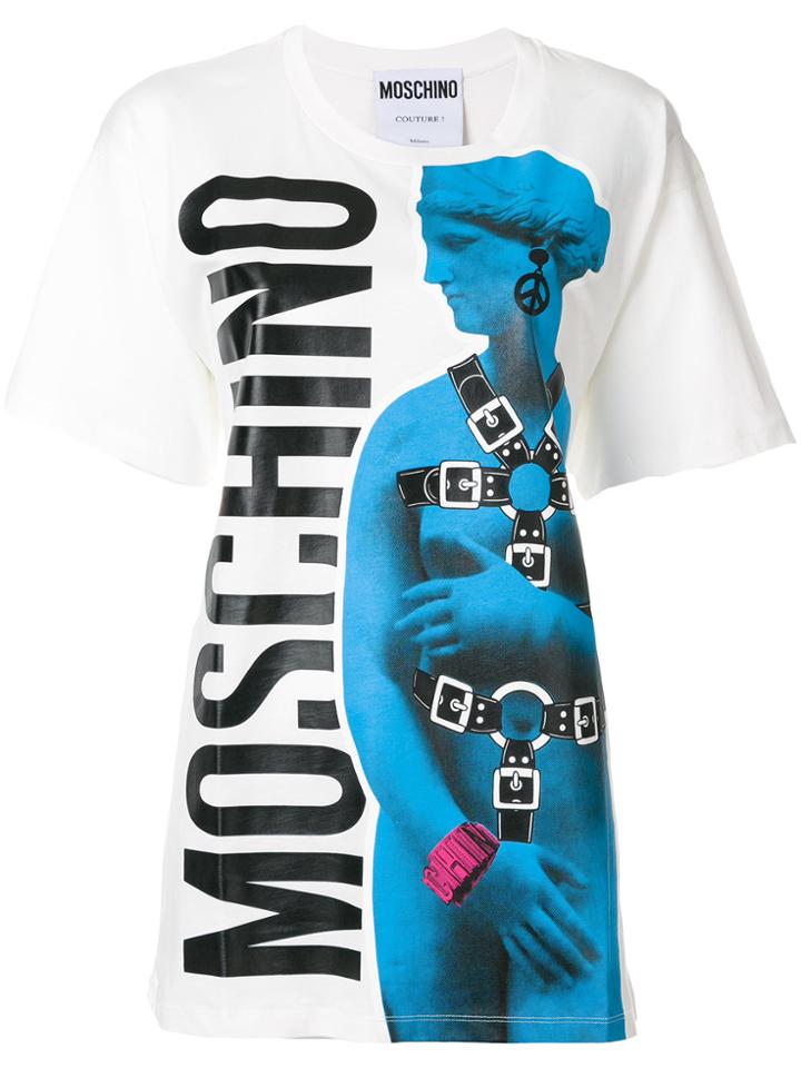 Moschino Bondage Graphic Logo T-shirt - White