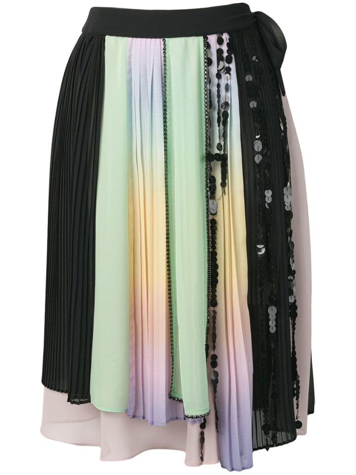 Marco De Vincenzo Asymmetric Midi Skirt - Green