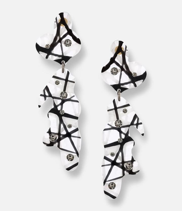 Christopher Kane Geometric Drop Earrings