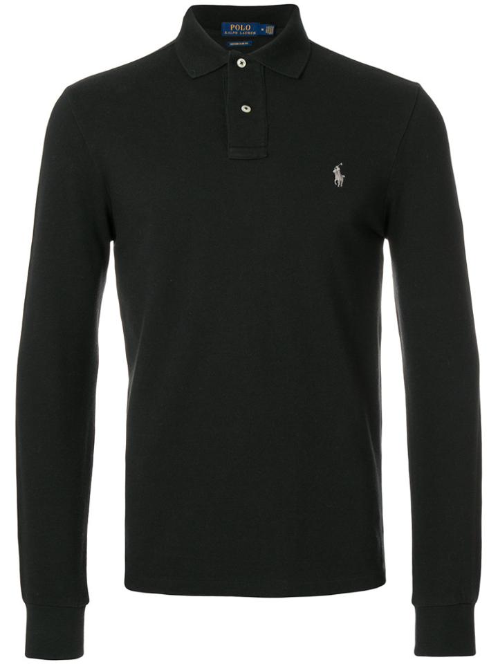 Polo Ralph Lauren Longsleeved Polo Shirt - Black