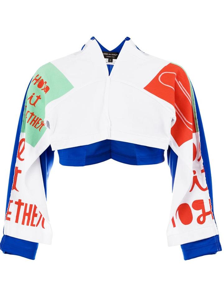 Comme Des Garçons Homme Plus Colour Block Jacket - White