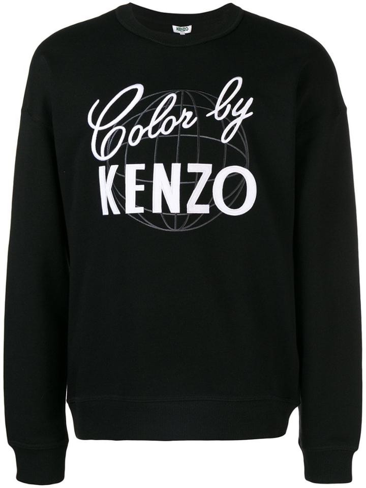 Kenzo Cool By Kenzo Embroidered Sweatshirt - Black