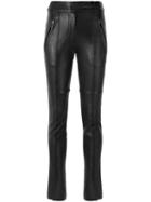Gloria Coelho Skinny Trousers, Women's, Size: 36, Black, Leather