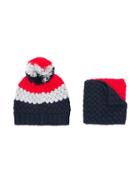 Emporio Armani Kids Scarf & Hat Set - Blue