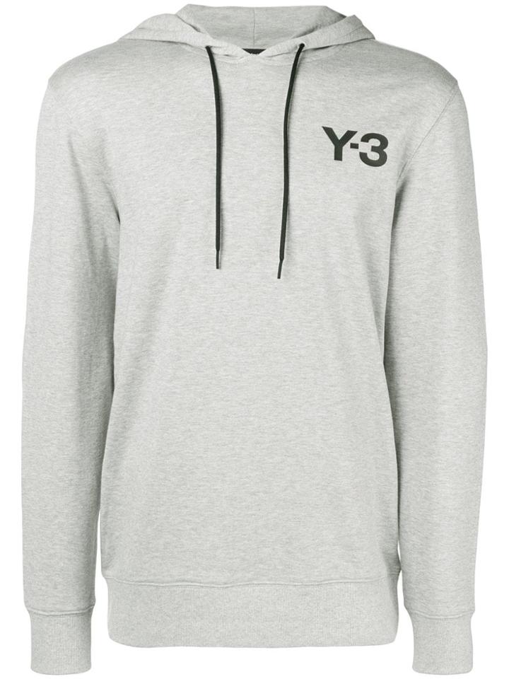 Y-3 Logo Hoodie - Grey