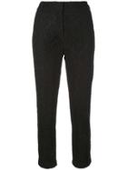 Veronica Beard Cropped Lace Trousers - Black