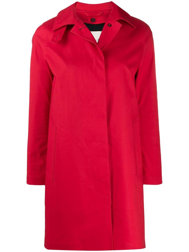 Mackintosh Dunoon Red Bonded Cotton Short Coat Lr-1005d