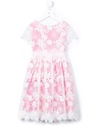 Charabia Broderie Anglaise Dress, Girl's, Size: 6 Yrs, Pink/purple
