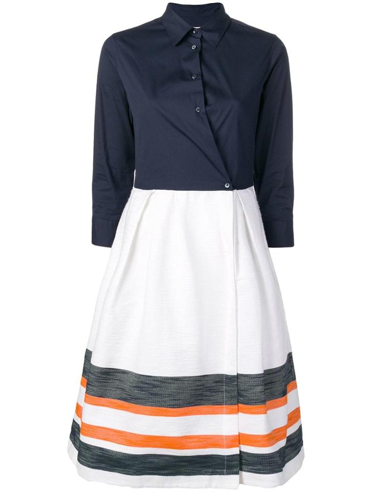 Sara Roka Elena Midi Dress - White
