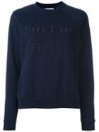 Cuisse De Grenouille 'surf In Paris' Sweatshirt, Women's, Size: 36, Blue, Cotton