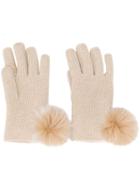 Loro Piana Short Knitted Gloves - Neutrals