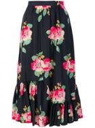 Manoush Floral Skirt - Black