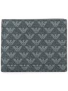 Emporio Armani Logo Print Billfold Wallet