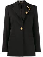 Versace Tailored Long-length Blazer - Black