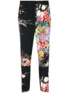 No21 - Floral Cropped Trousers - Women - Silk/acetate - 44, Silk/acetate