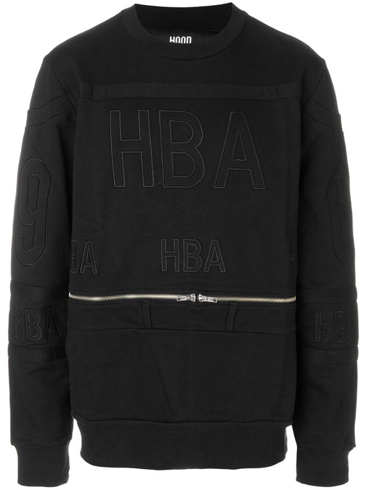 Hood By Air Belt Zip Sweatshirt - Black