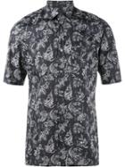 Lanvin Koi Fish Print Shirt, Men's, Size: 43, Blue, Cotton
