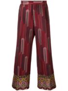 Walter Van Beirendonck Vintage Loop Pattern Trousers - Red
