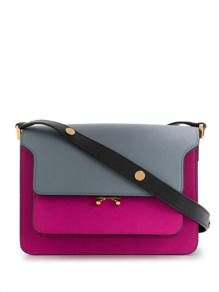 Marni Trunk Colourblock Tote - Blue