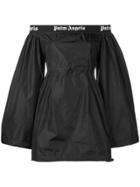 Palm Angels Balloon Sleeve Dress - Black