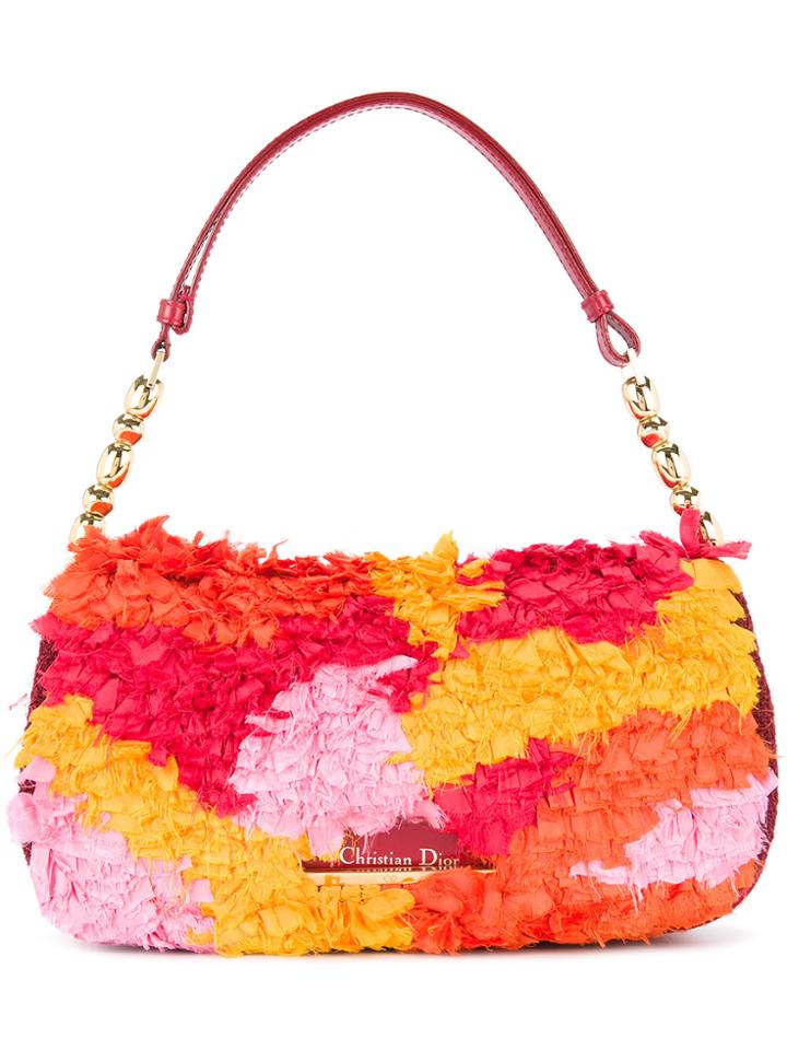 Christian Dior Vintage Maris Pearl Satin Handbag - Red