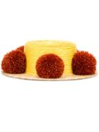 Eshvi Jupiter Hat, Women's, Size: Small, Yellow/orange, Straw/wool
