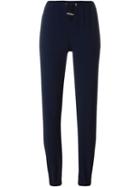Christopher Kane Gathered Ankle Trousers, Women's, Size: 8, Blue, Viscose/acetate/spandex/elastane