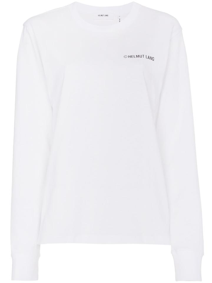 Helmut Lang Taxi Print Long Sleeve T-shirt - White