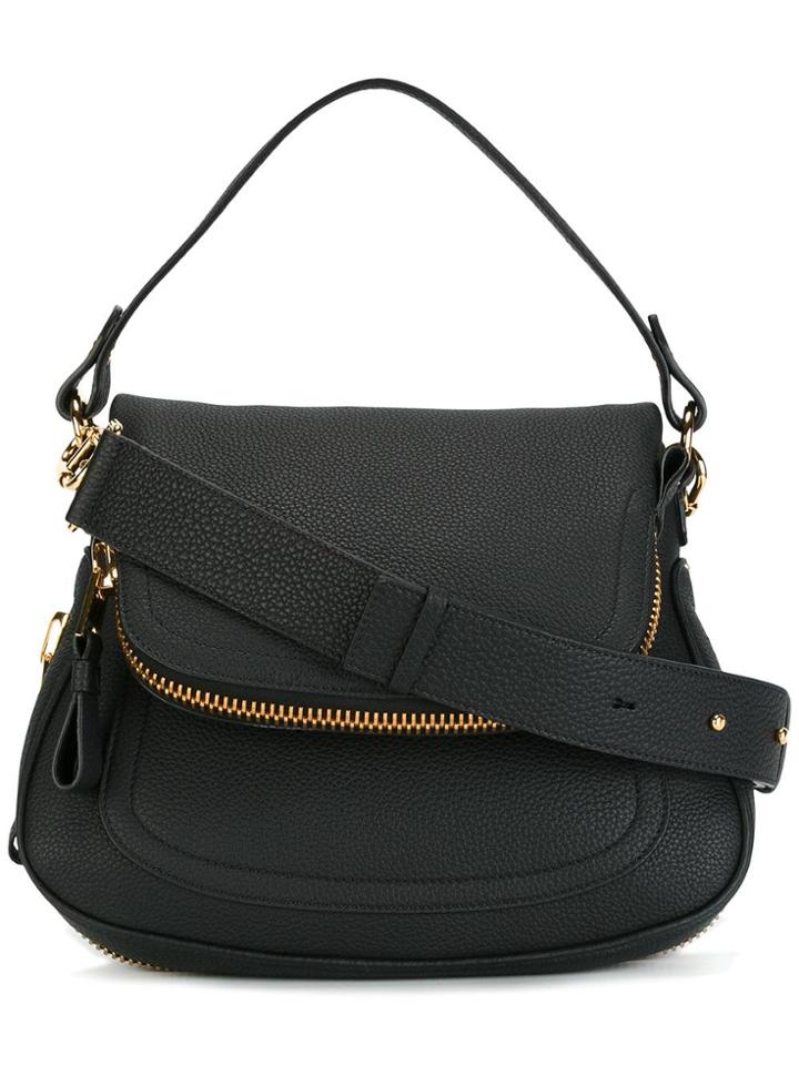 Tom Ford Medium Double Strap Jennifer Bag - Black