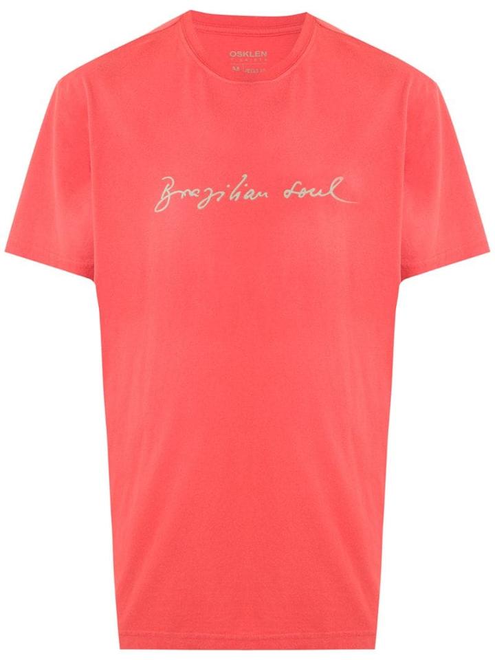 Osklen Brazilian Soul Print T-shirt - Orange
