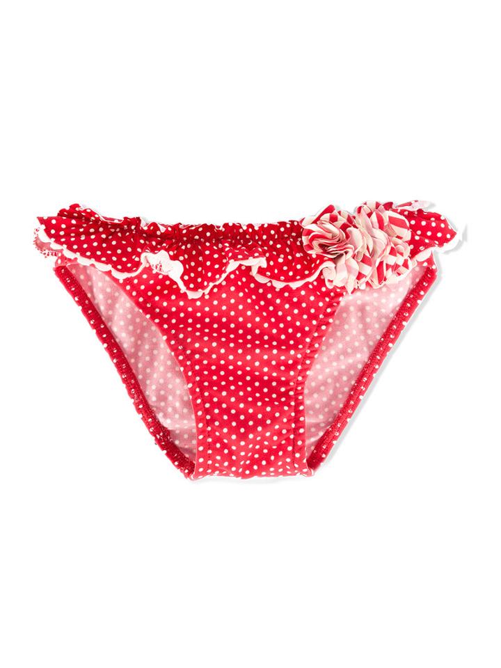 Amaia Polka Dot Bikini Bottom, Girl's, Size: 6 Yrs, Red